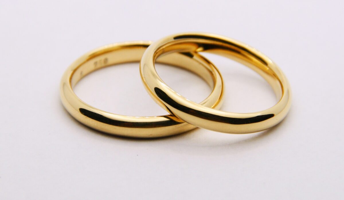 Eheringe 750Au, poliert