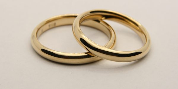 Eheringe poliert, 750Au Eheringe poliert, 750Au