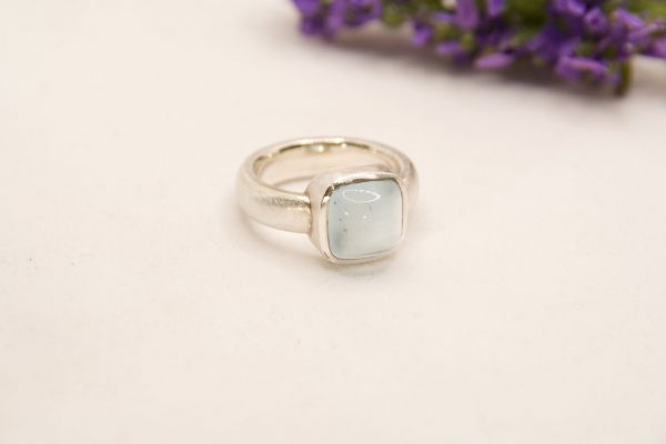 Ring mit Aquamarin, 925Ag Ring mit Aquamarin